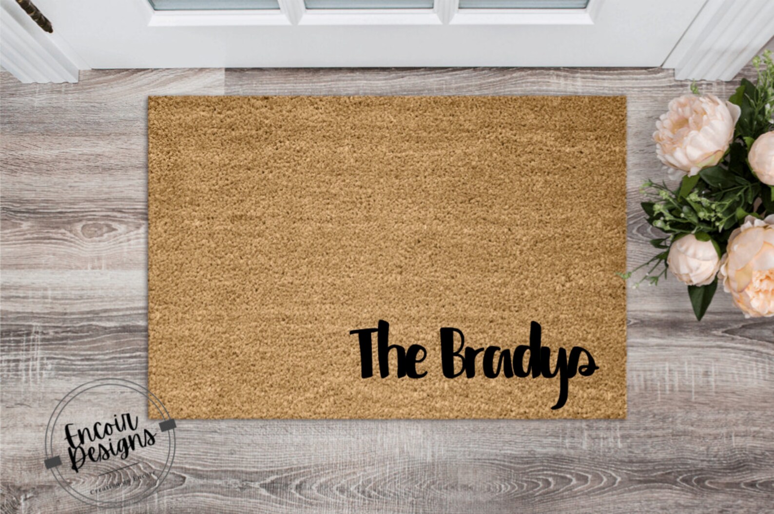 Custom Doormat Personalize Doormat Simple Chunky Font Etsy UK