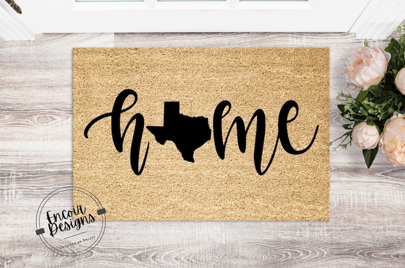 Wedding Gift Welcome Doormat Pick Your State Housewarming Gift Closing Gift Custom Doormat Front Door Mat | Personalized Doormat