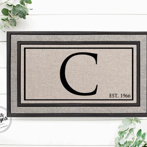 Housewarming Gift / Family Name Gift / Personalized Doormat / Closing Gift / Custom Family Welcome Mat / Wedding Gift / Personalized Gift