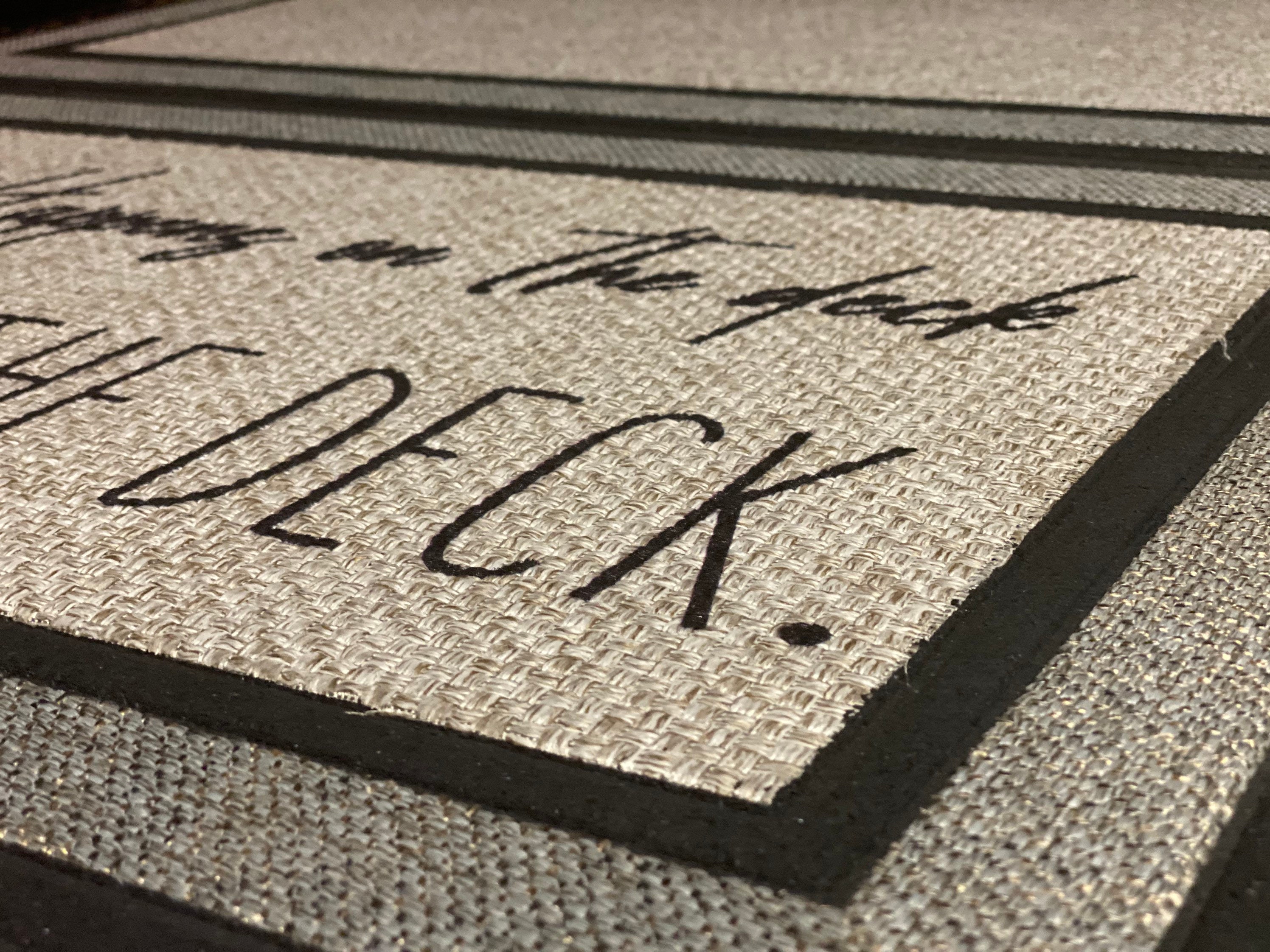 Water Resistant What Happens on the DECK Stays Perfect Etsy