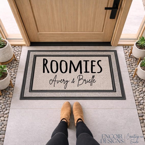 Personalized Dorm Room Doormat | Custom Student Welcome Mat | Dorm Sweet Dorm Mat