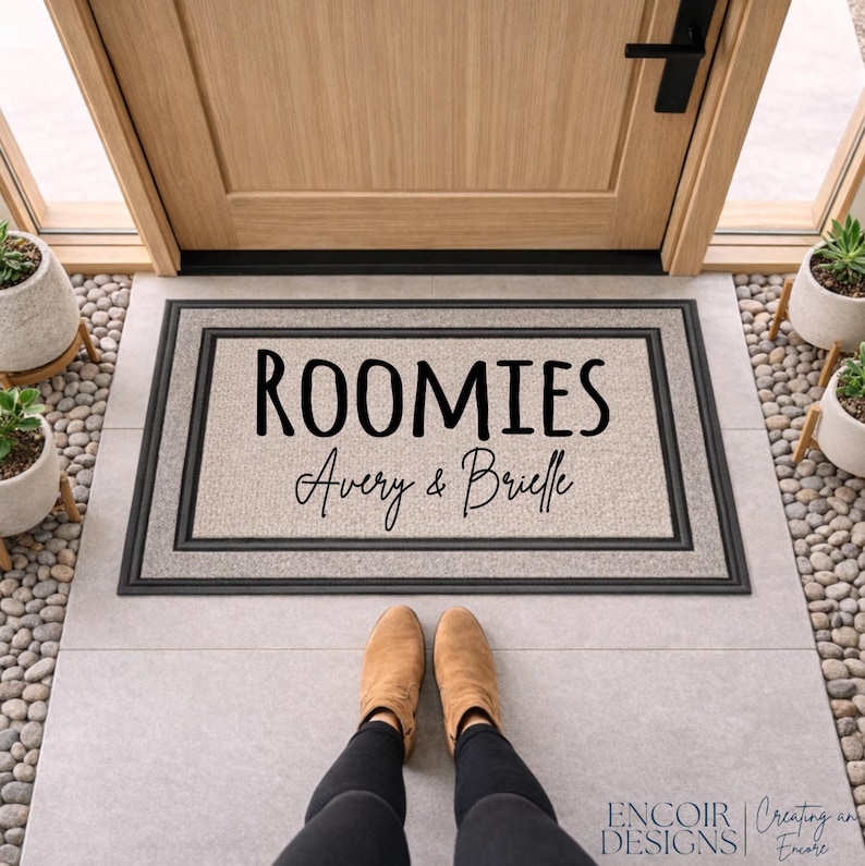 Personalized Dorm Room Doormat | Custom Student Welcome Mat | Dorm Sweet Dorm Mat image 1