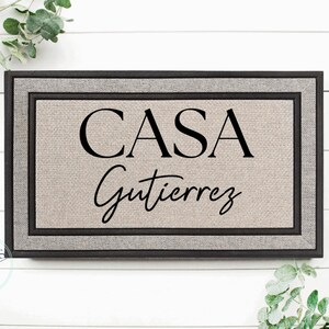 Housewarming Gift / Family Name Doormat / Personalized Doormat / Closing Gift / Custom Family Welcome Mat / Wedding Gift / Personalized Gift