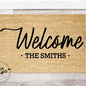 Housewarming Gift | Wedding Gift | Custom Doormat | Personalized Doormat | Closing Gift | Welcome Doormat | Front Door Mat | Monogram Rug