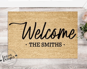 Housewarming Gift | Wedding Gift | Custom Doormat | Personalized Doormat | Closing Gift | Welcome Doormat | Front Door Mat | Monogram Rug