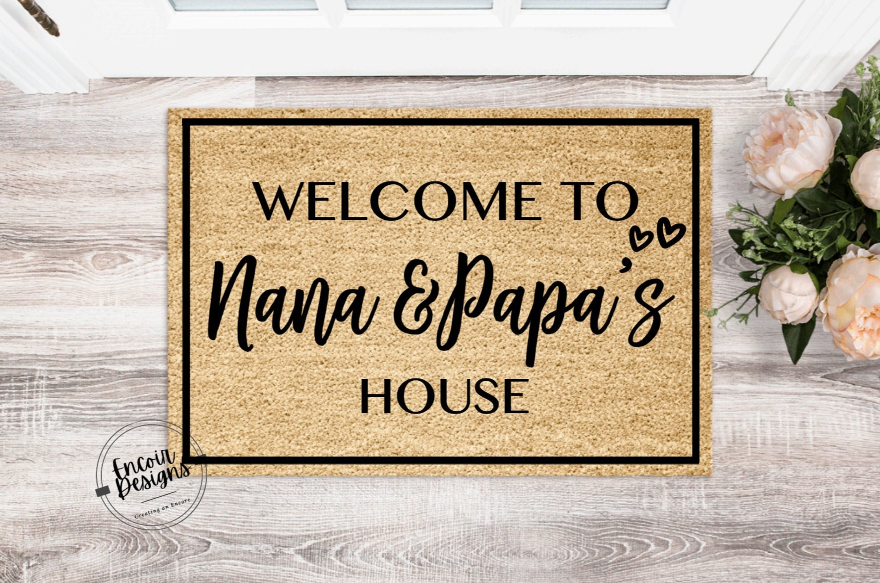 Discover Welcome to Nana and Papas House Doormat, Custom Welcome Mat, Funny Doormat, Welcome Mat