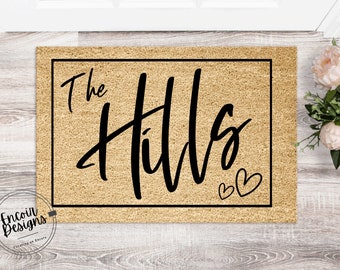 Housewarming Gift | Wedding Gift | Custom Doormat | Personalized Doormat | Closing Gift | Welcome Doormat | Front Door Mat | Monogram Rug