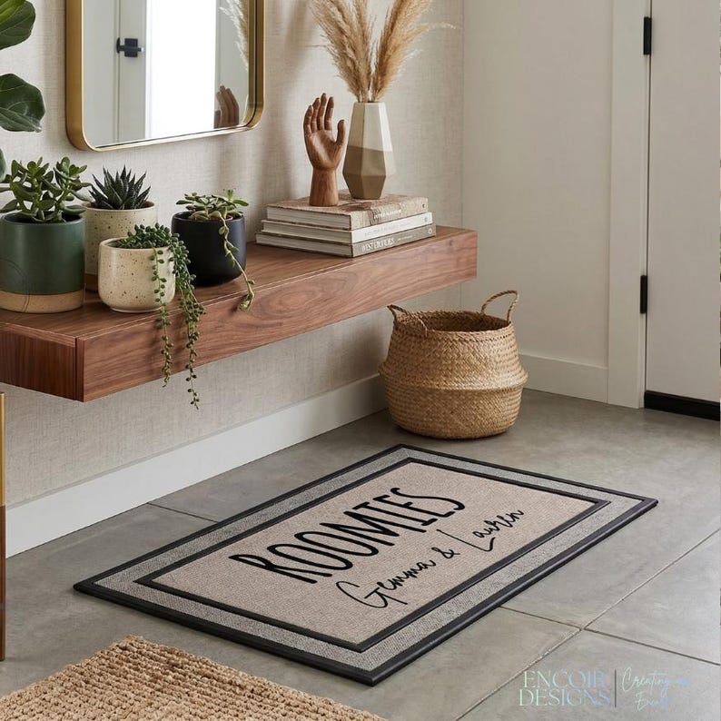 Personalized Dorm Room Doormat | Custom Student Welcome Mat | Dorm Sweet Dorm Mat image 2