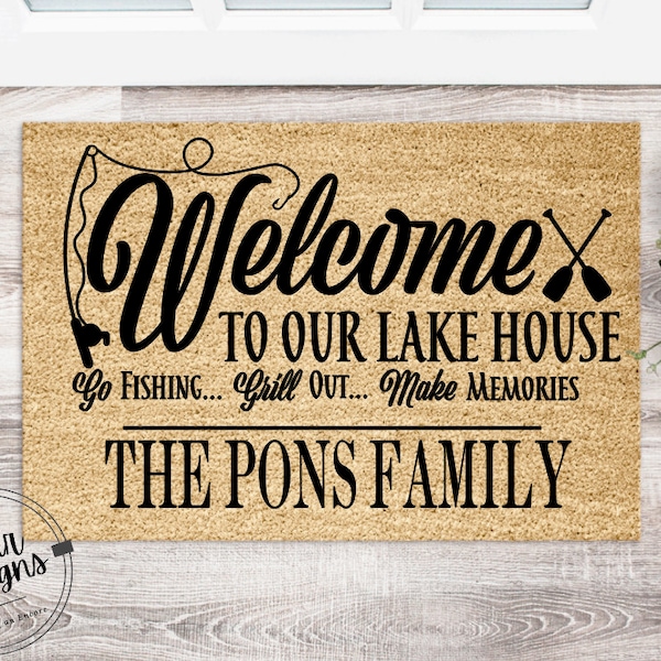 Lake House Doormat Etsy