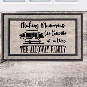 RV Pop Up CAMPER Home Welcome to Nana and Papas Doormat | Personalized Doormat | Welcome Mat | Housewarming Gift | New Home | Closing Gift