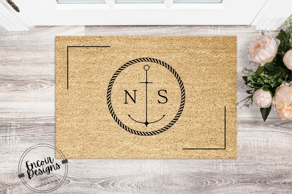 Nautical Lake Themed Custom Mat Housewarming Gift Etsy