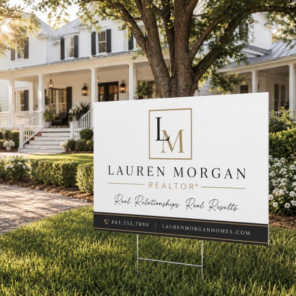 Custom Yard Sign, Personalized Business, Realtor, Political Campaign, Event Decor