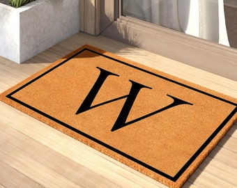 Simple Monogram Door Mat | Wedding Gift | Custom Doormat | Family Monogram Personalized Doormat | Closing Gift | Welcome Mat | Front Door