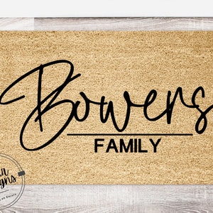 Housewarming Gift | Wedding Gift | Custom Doormat | Personalized Doormat | Closing Gift | Welcome Doormat | Front Door Mat | Monogram Rug