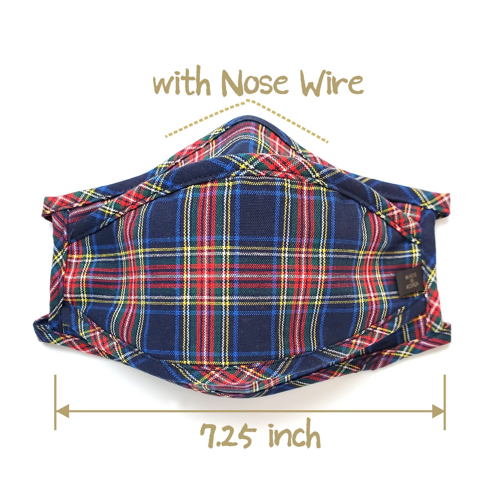 Threelayered Flannel Face Mask/ Fashion Face Mask/ Fabric Etsy