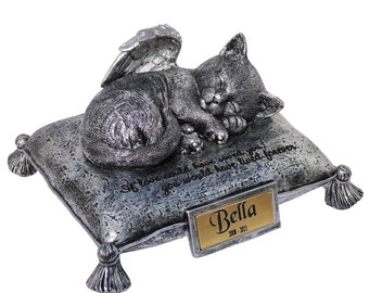 Urne personnalisée pour animaux de compagnie / Urne de chat pour cendres / Nom personnalisé et date Urne / Cat Memorial Staute