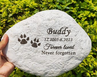 Pet Garden Memorial Stone Dog Tombstone for Grave Cat Headstones and Grave Markers Outdoor Personalized Dog Memorial Stone Outdoor