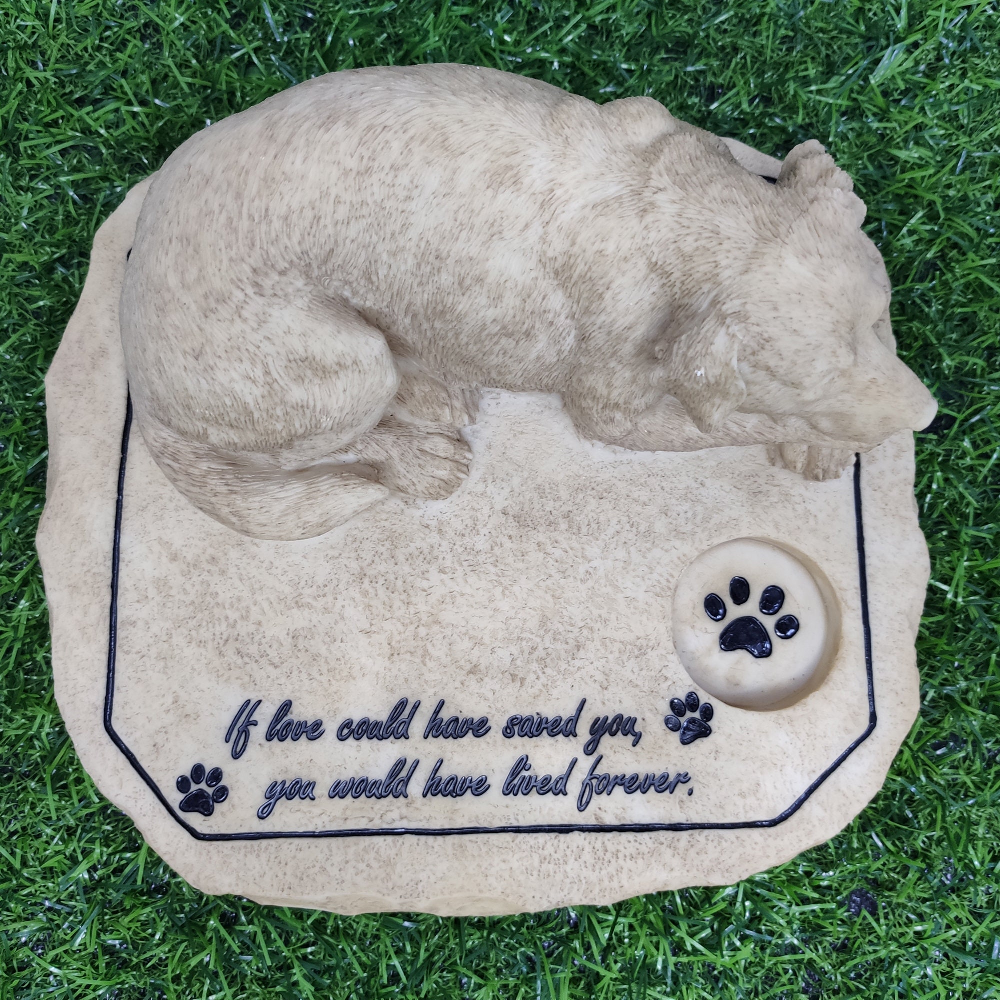 Personalized Pet Memorial Stones Sympathy Gifts with Sleeping Etsy