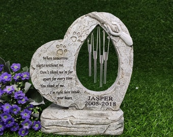 Personalized Pet Memorial Stone,Pet Grave Stone,Pet Memorial,Memorial Stone,Cat/Dog Memorial Stone,Memorial Pet Cat/Dog Stone Gift