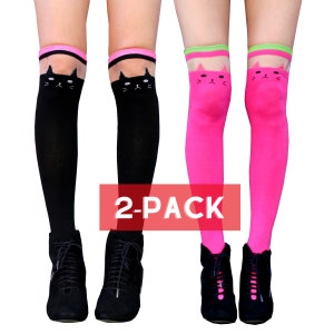 Kitty thigh high socks cheap