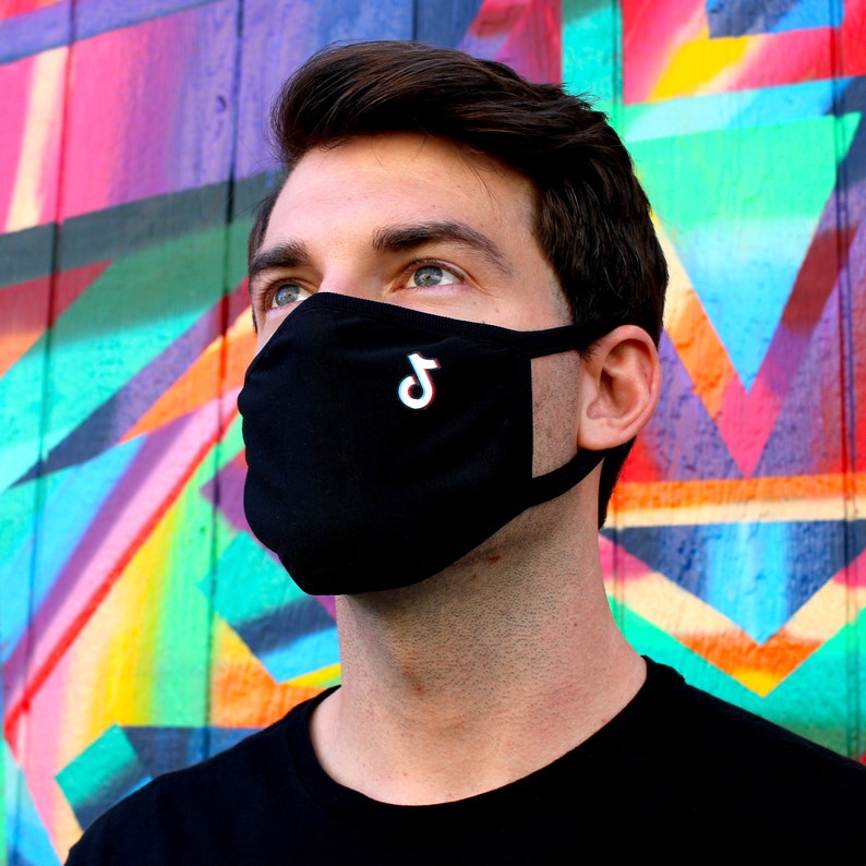 Máscara de cara música notas TikTok Fan Tik Tok regalo Etsy