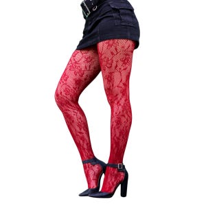 [Romantic Tiger] / ☆ Tights / Vague Red Rose ROMANTIC TIGER – Wishbucket