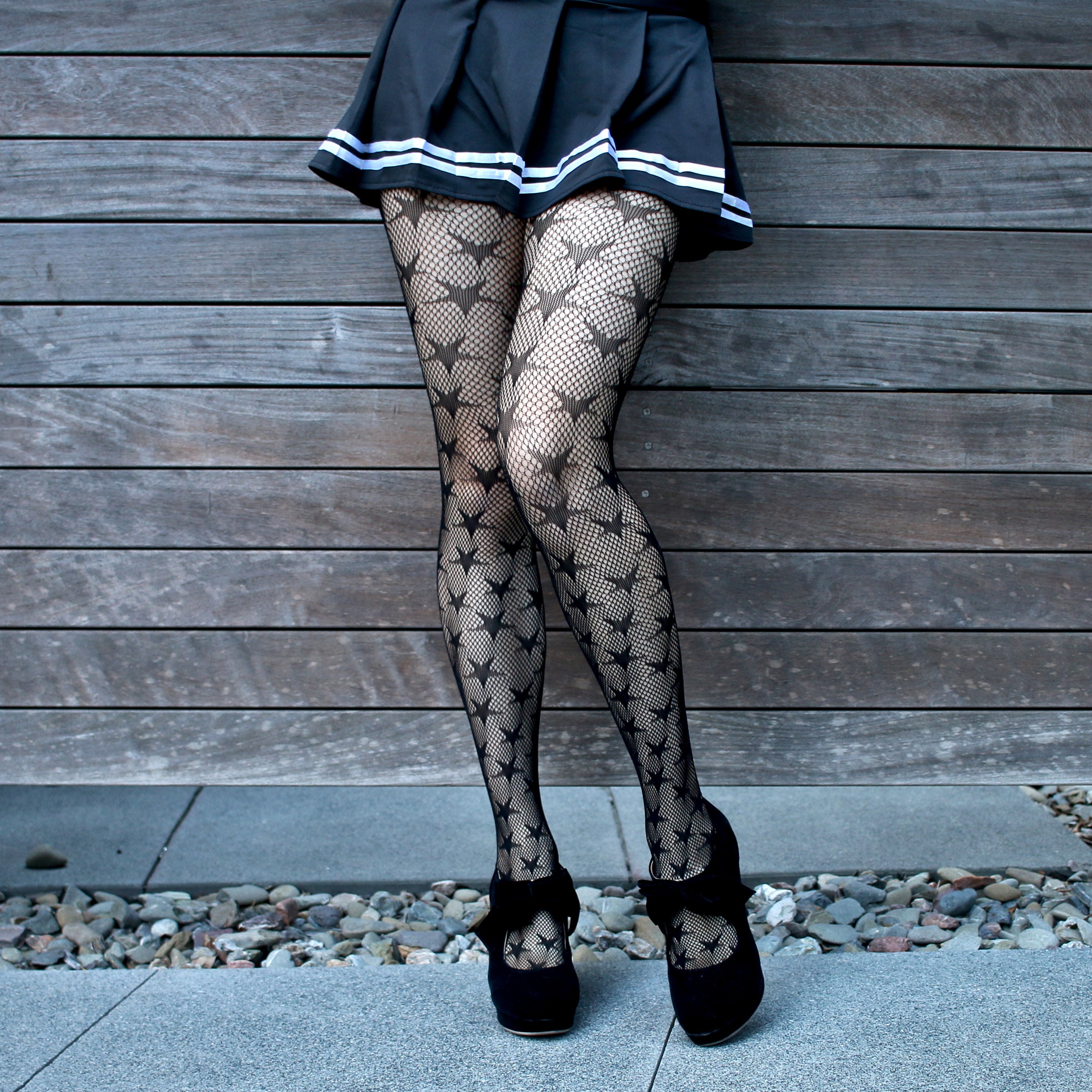 Star Fishnet Patterned Tights Goth, Alt Girl Stockings, Sexy Mesh Pantyhose  Lingerie 