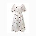 Strawberry Cottagecore Summer Dress Midi, Small to Large Size, Kawaii Fruit Pattern Print Clothing
