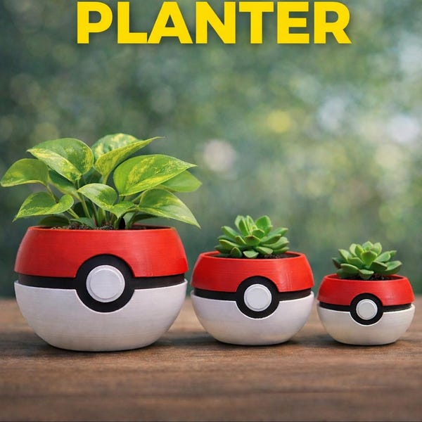 Poké Ball Planter