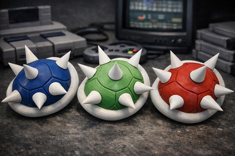 Retro Game–inspired Spiked Turtle Shell - Etsy