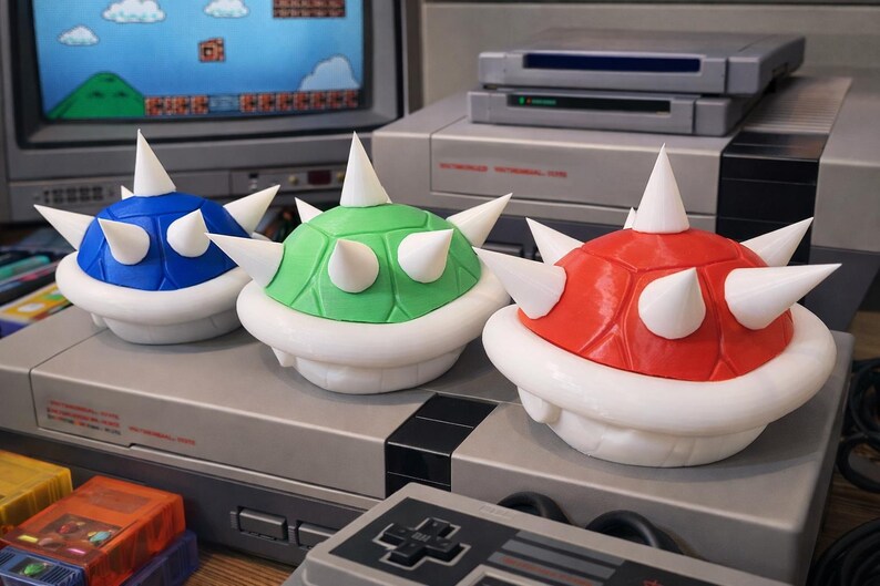 Retro Game–inspired Spiked Turtle Shell - Etsy