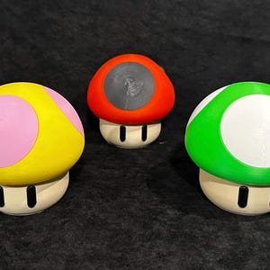 Small Mario Inspired Mushroom Container