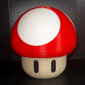 Medium Mario Inspired Mushroom Container