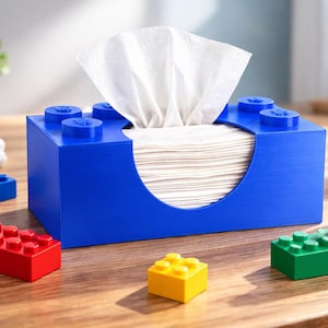 Building Block Inspired Tissue Box Cover