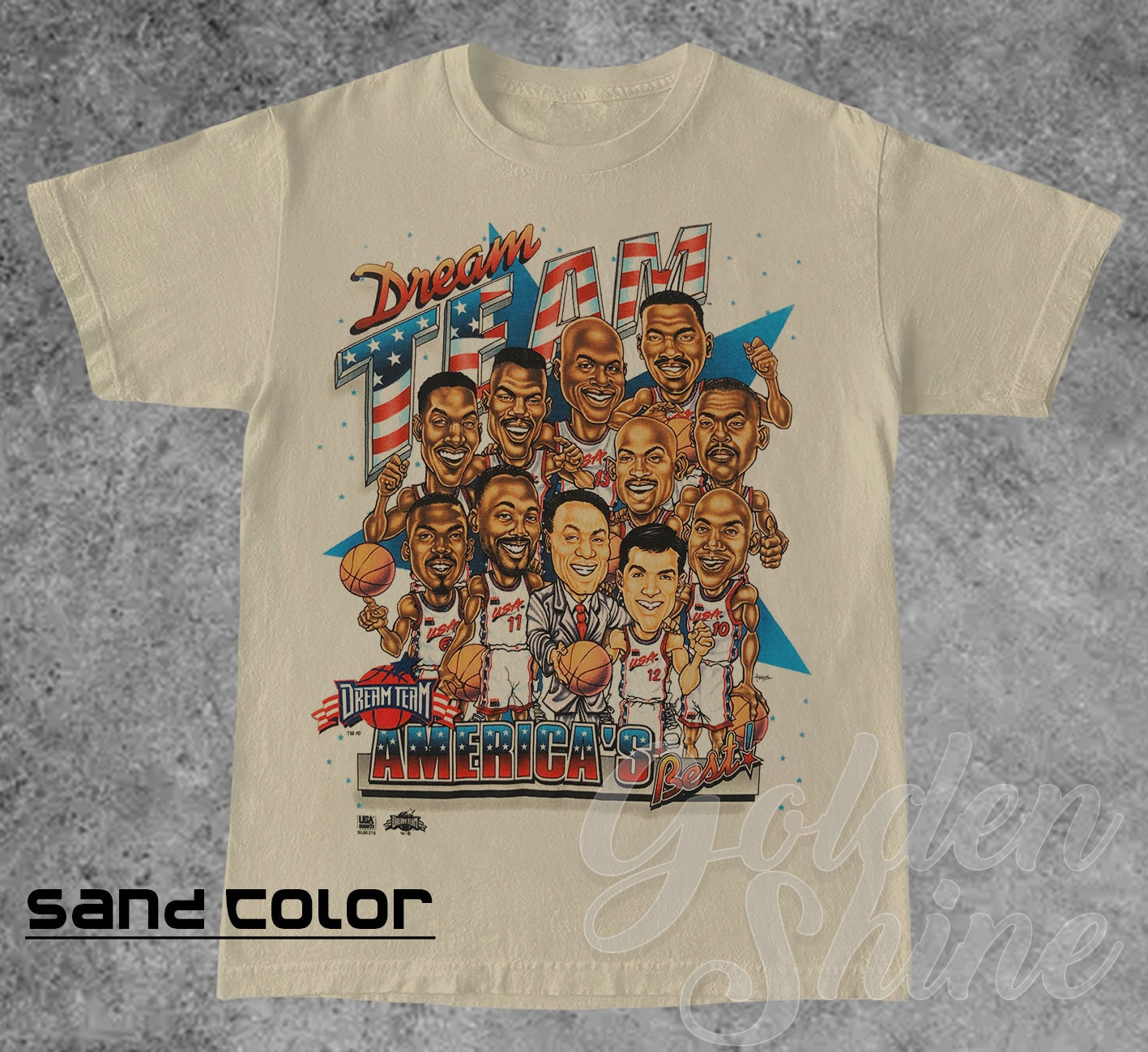 Dream Team Vintage Unisex Shirt, Dream Team NBA Shirt Designed