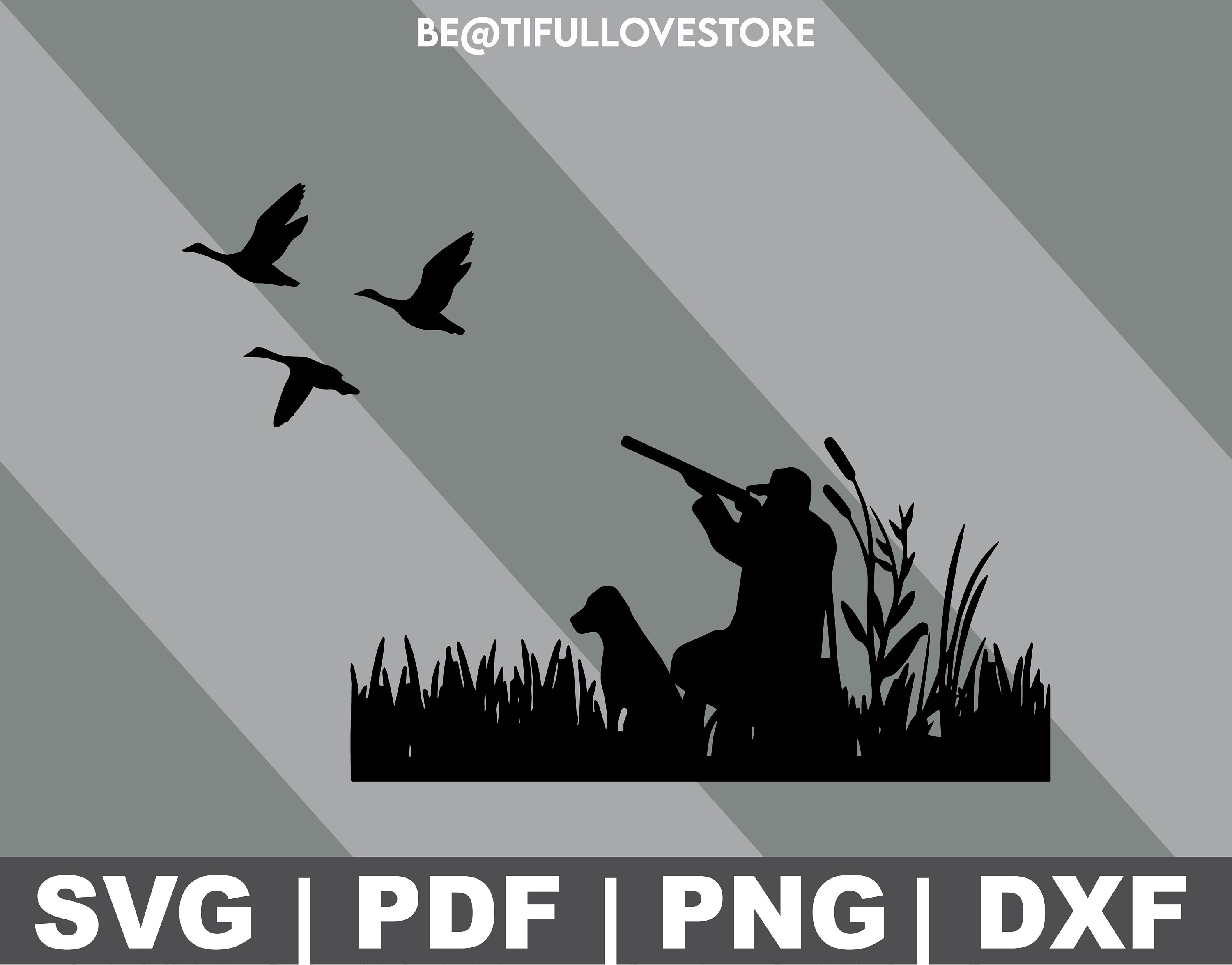 Duck Hunter Svg Svg Pdf Png Pdf Svg Etsy UK