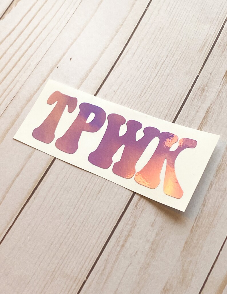 TPWK Treat People With Kindness Decal retro font car accessories