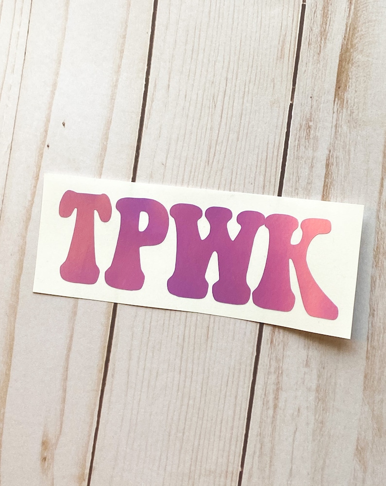 TPWK Treat People With Kindness Decal retro font car accessories