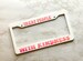 Holographic Treat People With Kindness License Plate Frame, TPWK, retro font, car accessories, auto decor, gifts for her 