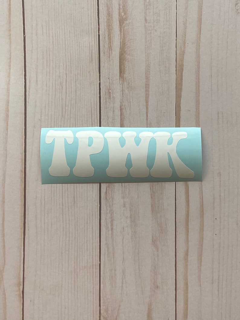 TPWK Treat People With Kindness Decal retro font car accessories