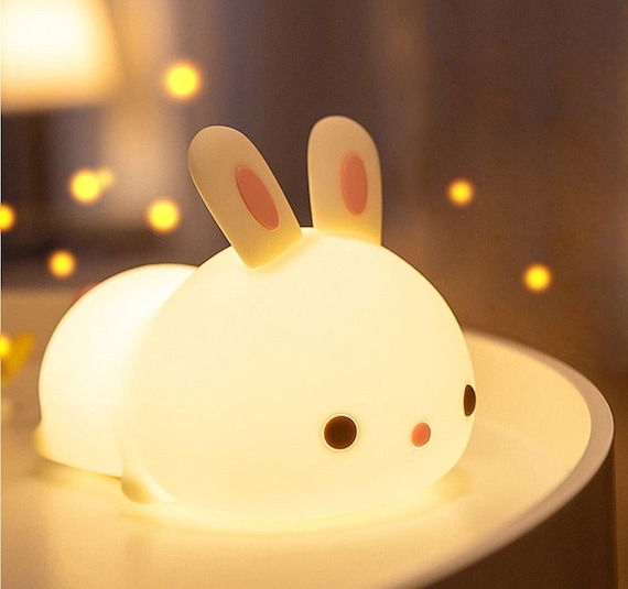 Bunny Cartoon Night Light Led Children Touch Lamp Gift for Kids baby Bedroom Cute Bunny Lamp Table Light