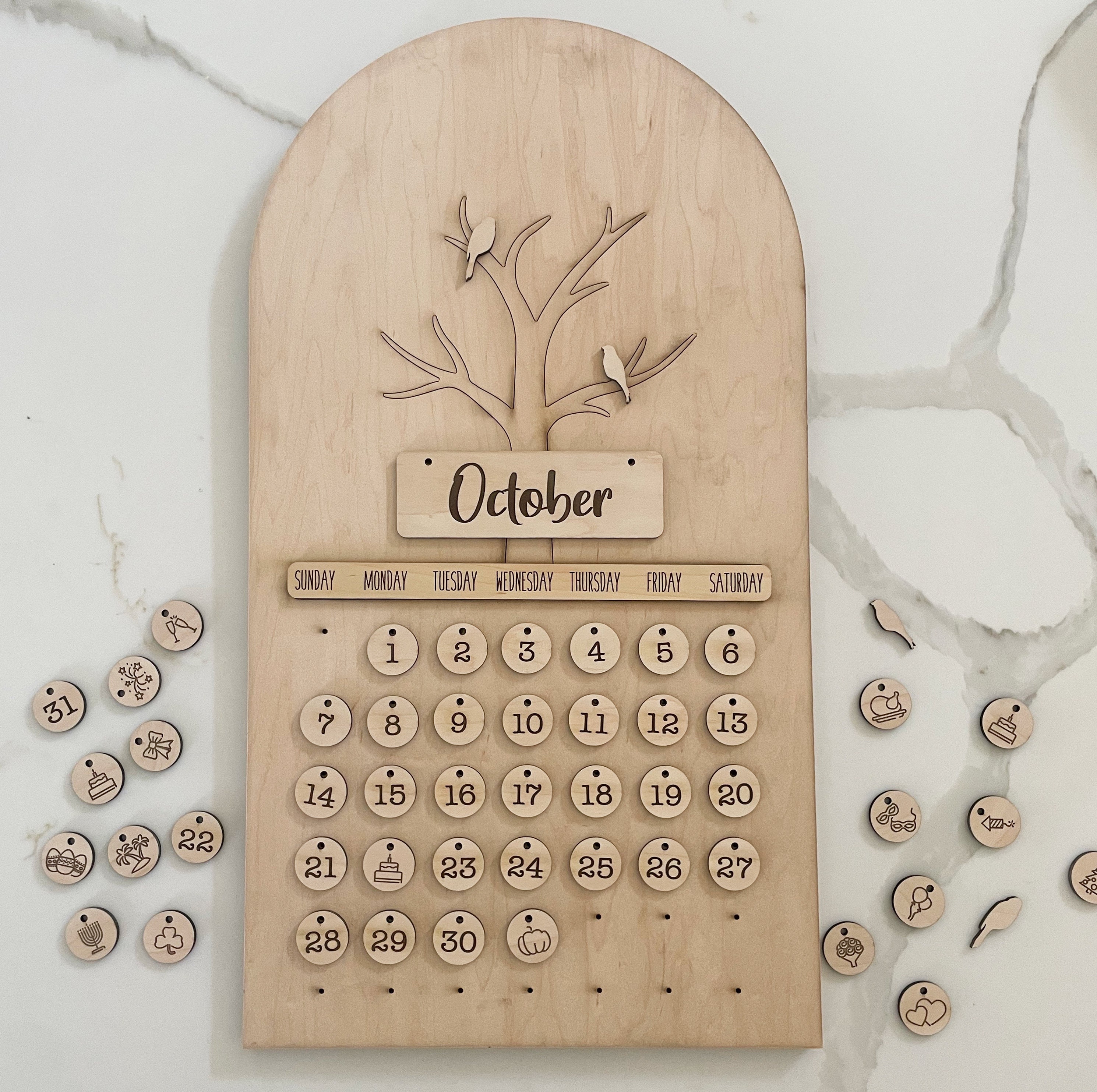 Perpetual Calendar Svg, Instant Download, Calendar Laser File, Perpetual Calendar Design, DIY