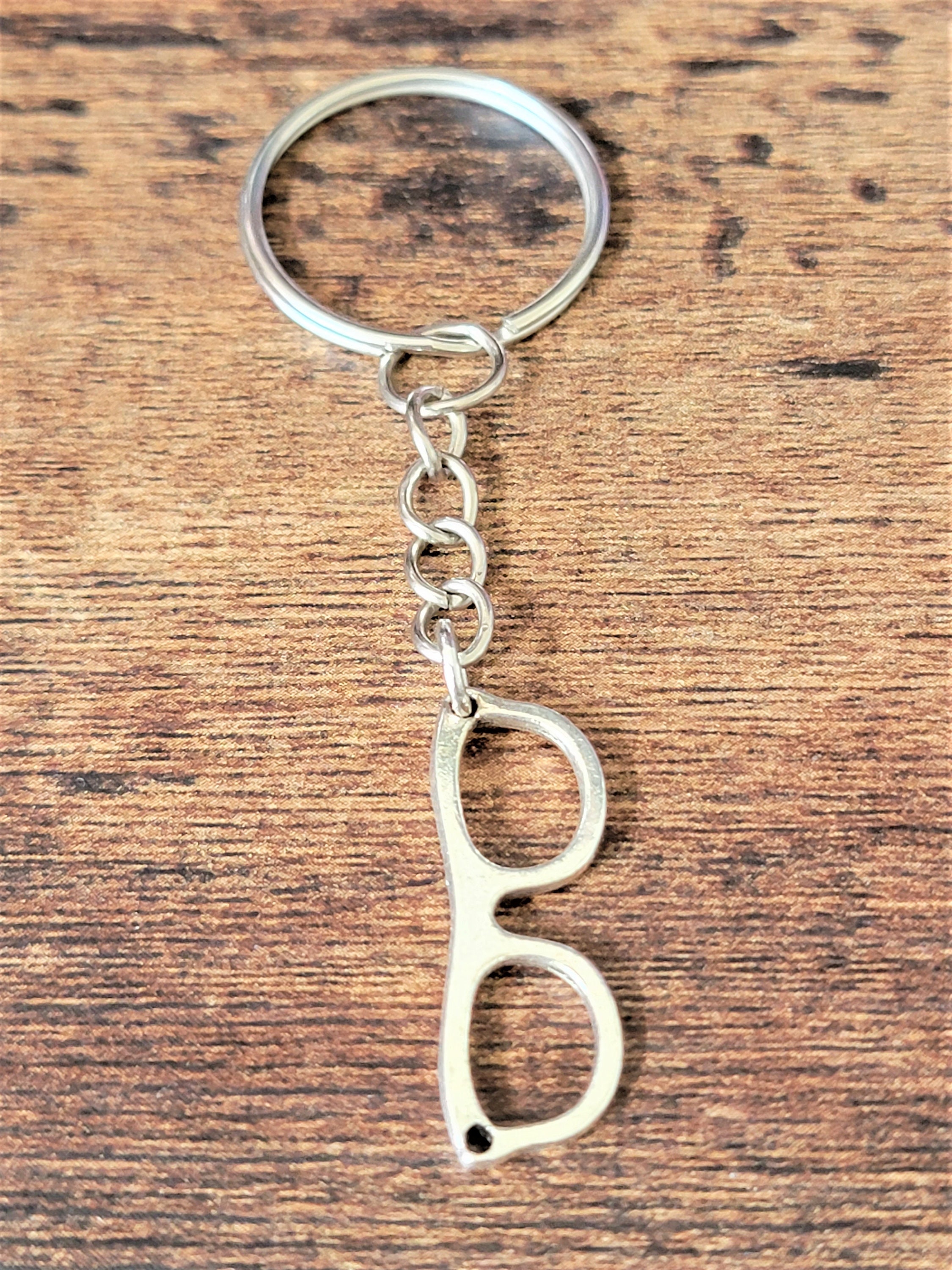 Glasses Keychain Etsy