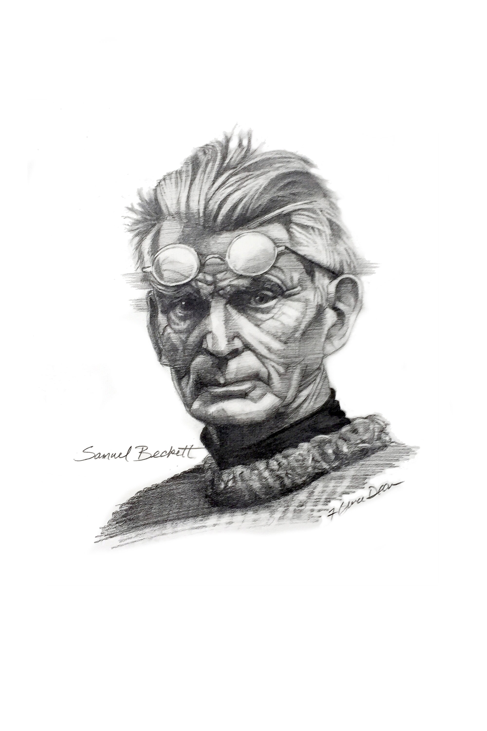 Samuel Beckett Portrait, Fine Art, Digital Print - Etsy