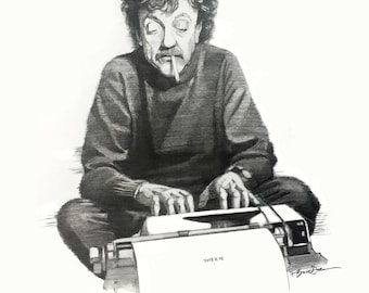 アレン・ギンズバーグの肖像画、美術、デジタルプリント - Etsy 日本