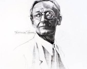 Hermann Hesse, fine art, digital print
