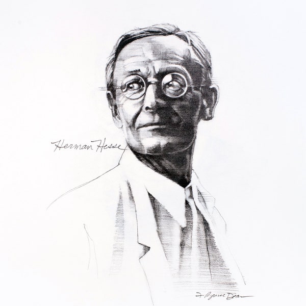 Hermann Hesse, beaux-arts, impression numérique