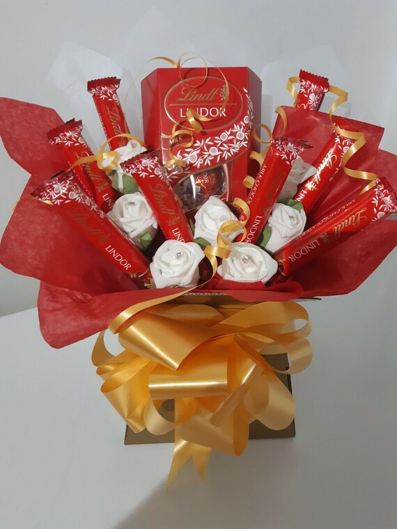 Lindt Lindor Chocolate Bouquet Hamper Gift Box the Lindt Etsy
