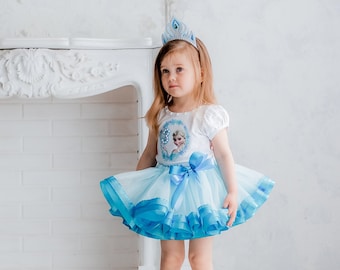 Tule prinsesjurk voor meisjes, gepersonaliseerde verjaardagsoutfit, tutujurk peuter, aangepaste prinsessenfeestjurk