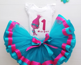 Turkusowo-różowa sukienka tutu dla dziewczynki, strój na pierwsze urodziny, sukienka na rozbijanie tortu, spódniczka tiulowa dla malucha, tutu urodzinowy, sukienka na prezent do sesji zdjęciowej